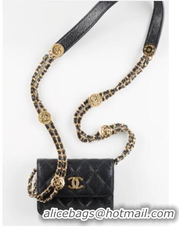 Top Quality CHANEL CLUTCH WITH CHAIN AP2857 black