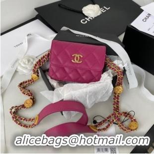 Trendy Design CHANEL CLUTCH WITH CHAIN AP2857 Plum