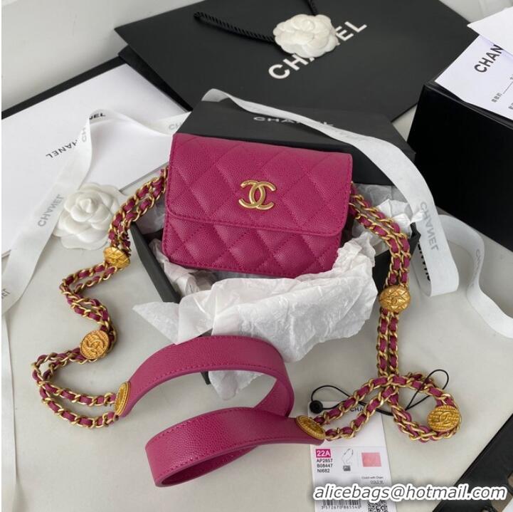 Trendy Design CHANEL CLUTCH WITH CHAIN AP2857 Plum