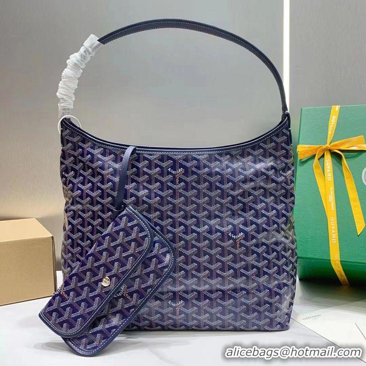 Most Popular Goyard Boheme Hobo Bag G4591 Navy Blue