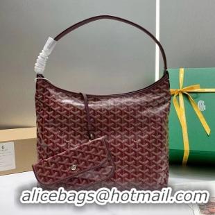 Most Popular Goyard Boheme Hobo Bag G4591 Burgundy