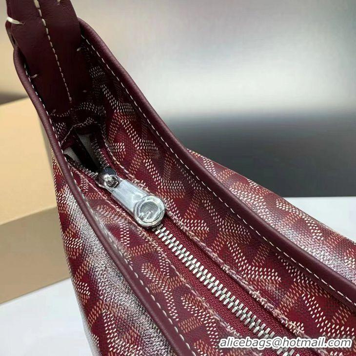 Most Popular Goyard Boheme Hobo Bag G4591 Burgundy