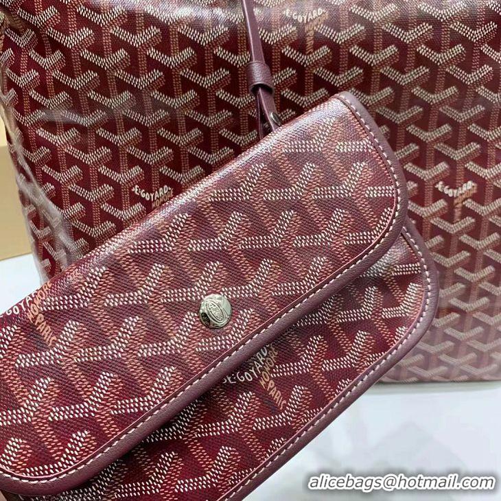 Most Popular Goyard Boheme Hobo Bag G4591 Burgundy