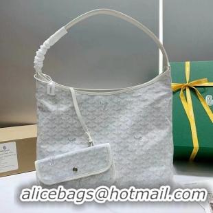 Fashion Promotional Goyard Boheme Hobo Bag G4591 White