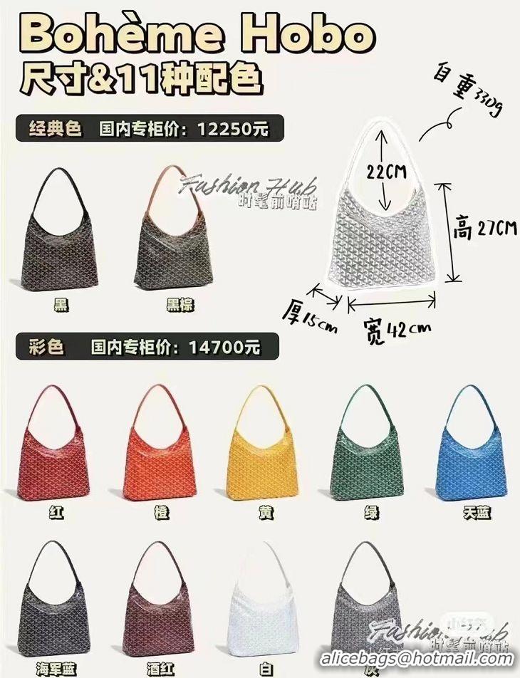 Fashion Promotional Goyard Boheme Hobo Bag G4591 White