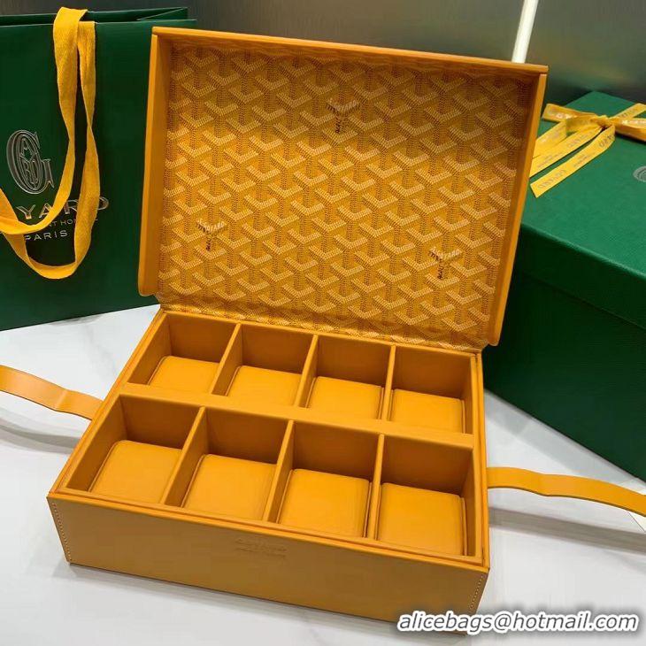 Grade Quality Goyard 8 Watch Case 0823 Yellow