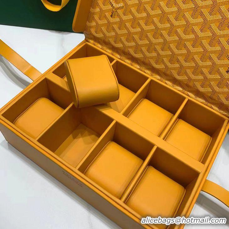 Grade Quality Goyard 8 Watch Case 0823 Yellow