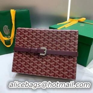 Hot Style Discount Goyard 8 Watch Case 0823 Burgundy