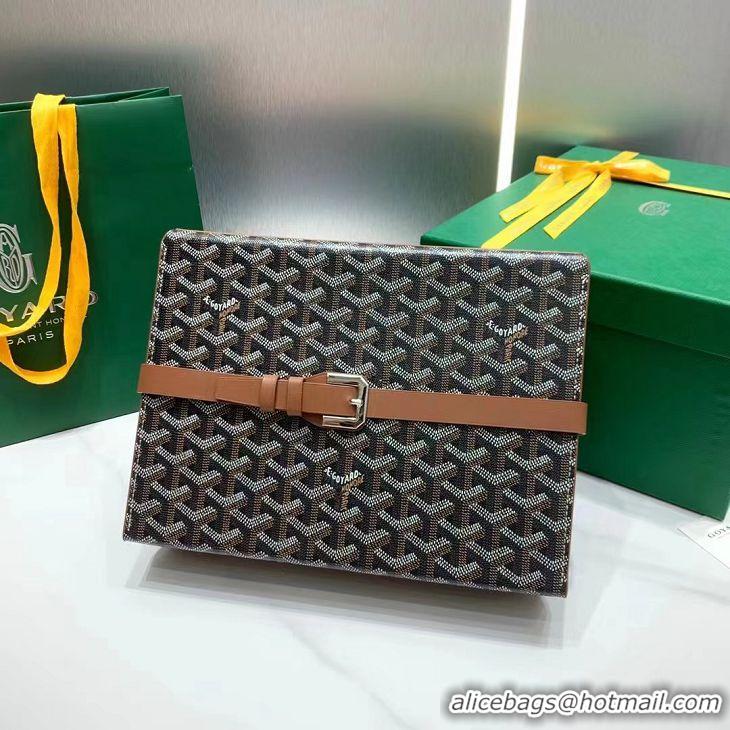 Affordable Price Goyard 8 Watch Case 0823 Black And Tan