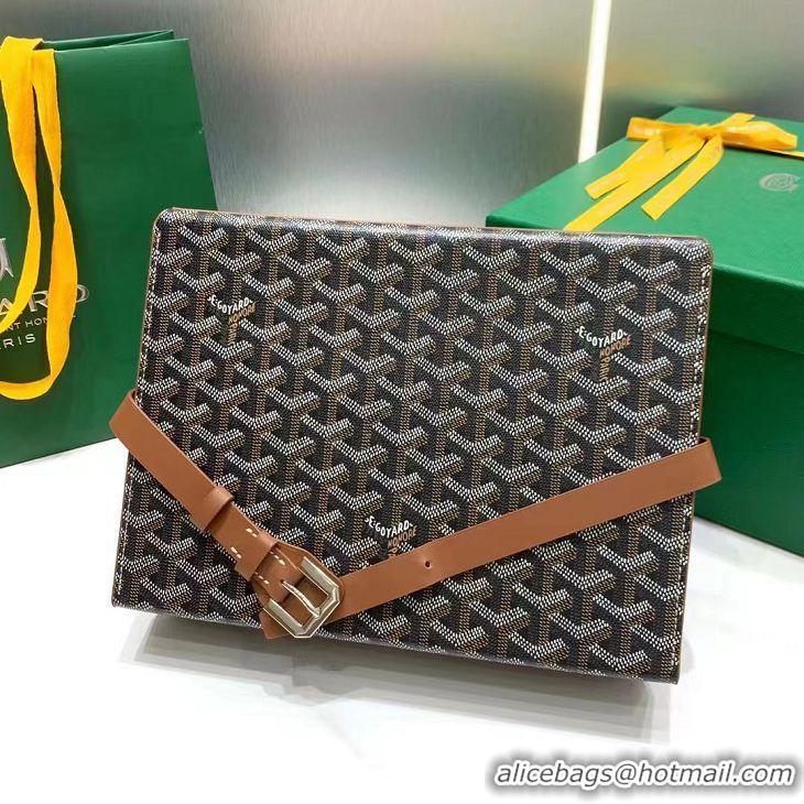 Affordable Price Goyard 8 Watch Case 0823 Black And Tan