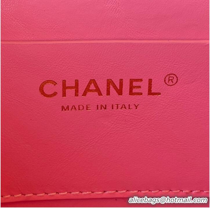 Affordable Price Chanel Lambskin & Gold-Tone Metal Backpack AS3332 pink