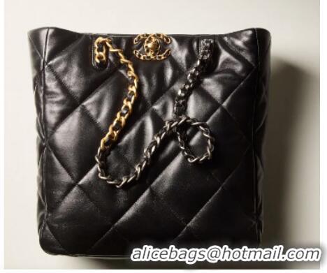 Super Quality CHANEL 19 SHOPPING BAG AS3519 Black