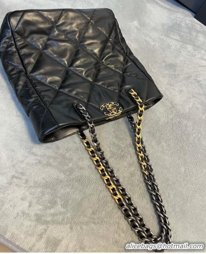 Super Quality CHANEL 19 SHOPPING BAG AS3519 Black