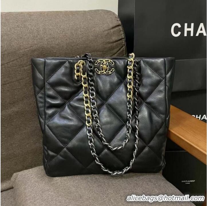 Super Quality CHANEL 19 SHOPPING BAG AS3519 Black