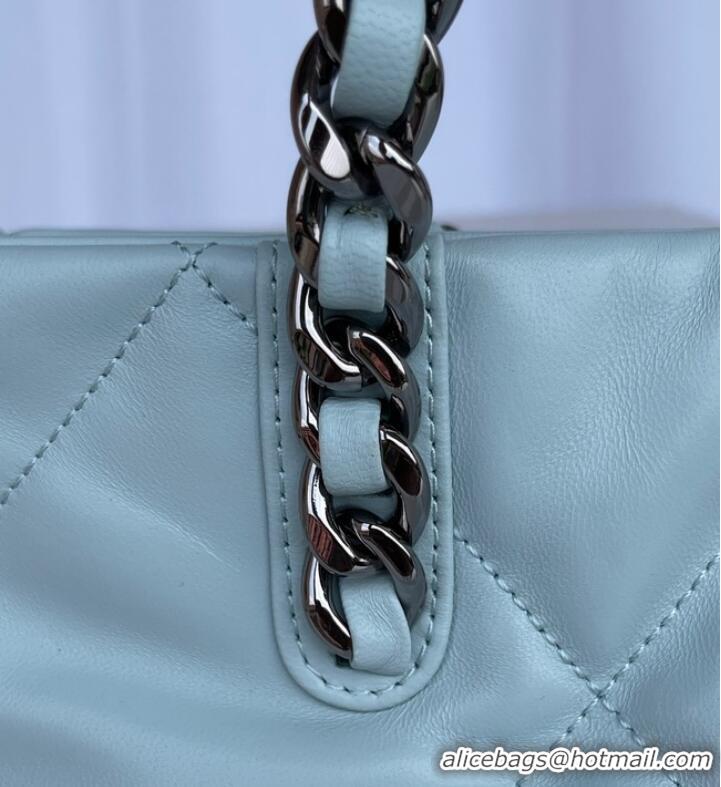 Super Quality CHANEL 19 SHOPPING BAG AS3519 light blue