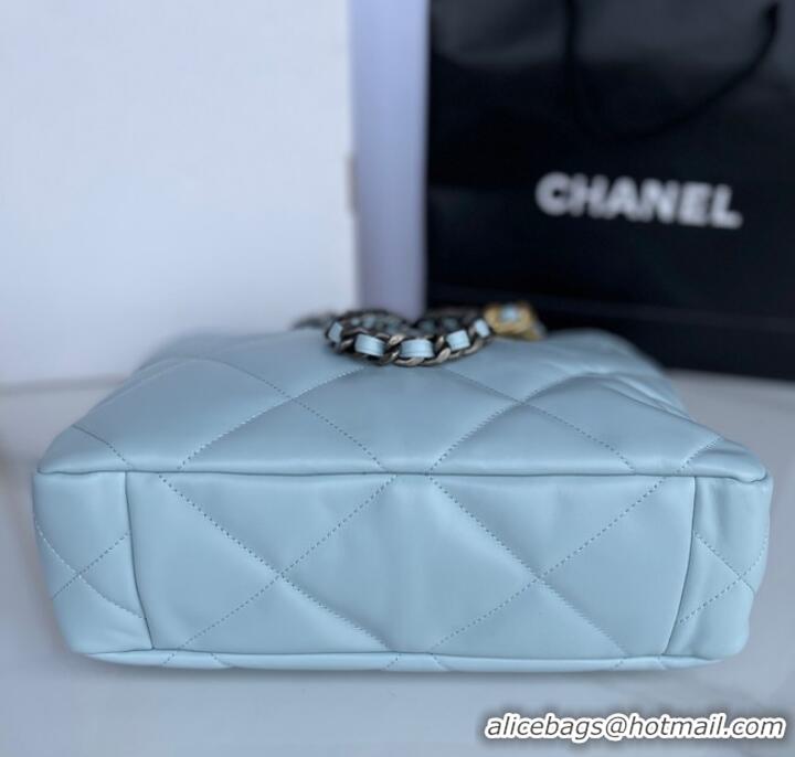 Super Quality CHANEL 19 SHOPPING BAG AS3519 light blue