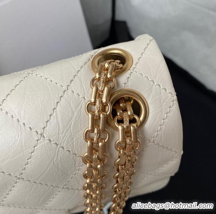 Best Price CHANEL CLASSIC WALLET ON CHAIN Calfskin & Gold-Tone Metal AS224 WHITE