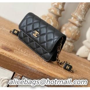 Famous Brand Chanel CLUTCH WITH CHAIN AP2929 black