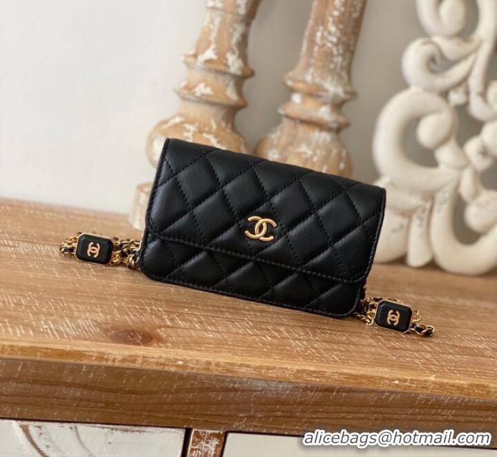 Famous Brand Chanel CLUTCH WITH CHAIN AP2929 black