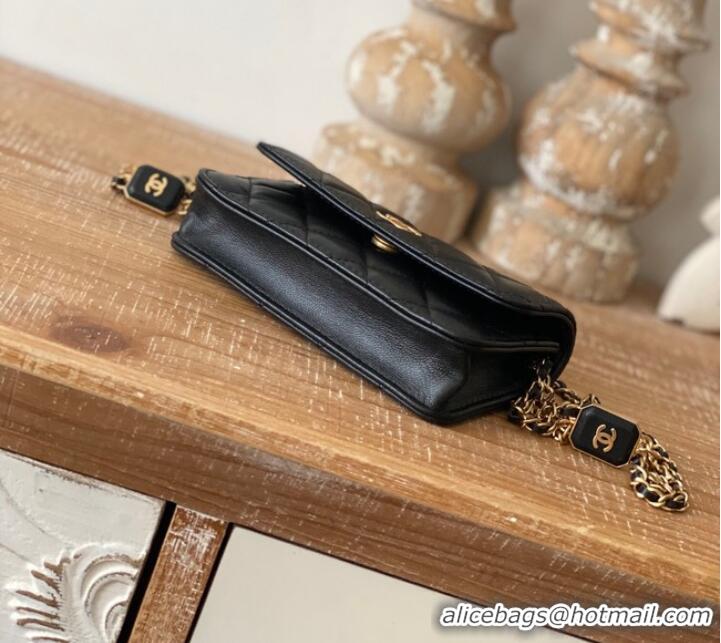 Famous Brand Chanel CLUTCH WITH CHAIN AP2929 black