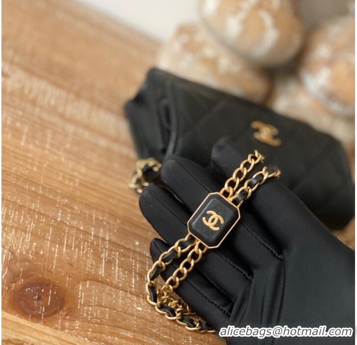 Famous Brand Chanel CLUTCH WITH CHAIN AP2929 black