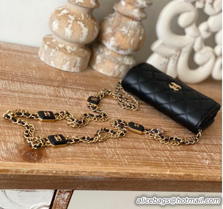 Famous Brand Chanel CLUTCH WITH CHAIN AP2929 black