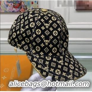 Popular Style Louis Vuitton Monogram Ox Jacquard Canvas Baseball Hat LV0175 Yellow 2021