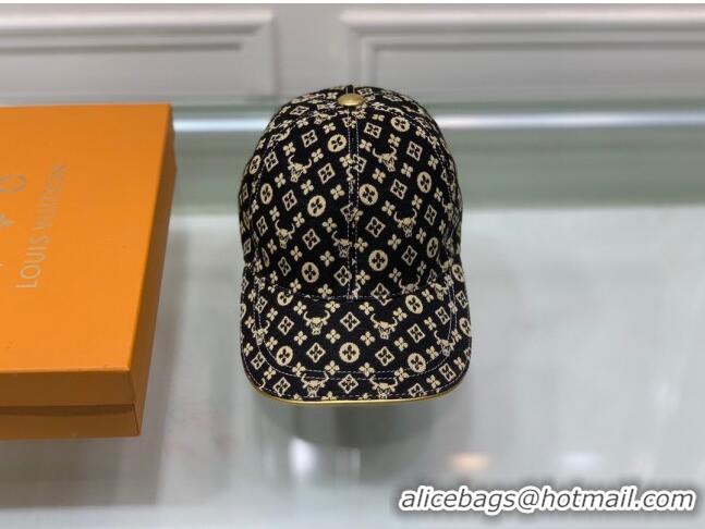 Popular Style Louis Vuitton Monogram Ox Jacquard Canvas Baseball Hat LV0175 Yellow 2021