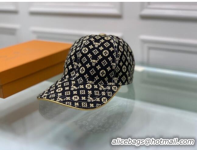 Popular Style Louis Vuitton Monogram Ox Jacquard Canvas Baseball Hat LV0175 Yellow 2021