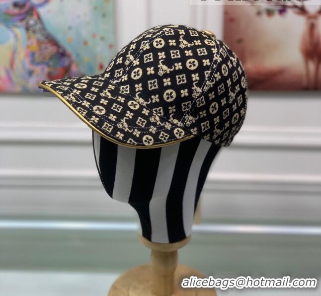 Popular Style Louis Vuitton Monogram Ox Jacquard Canvas Baseball Hat LV0175 Yellow 2021