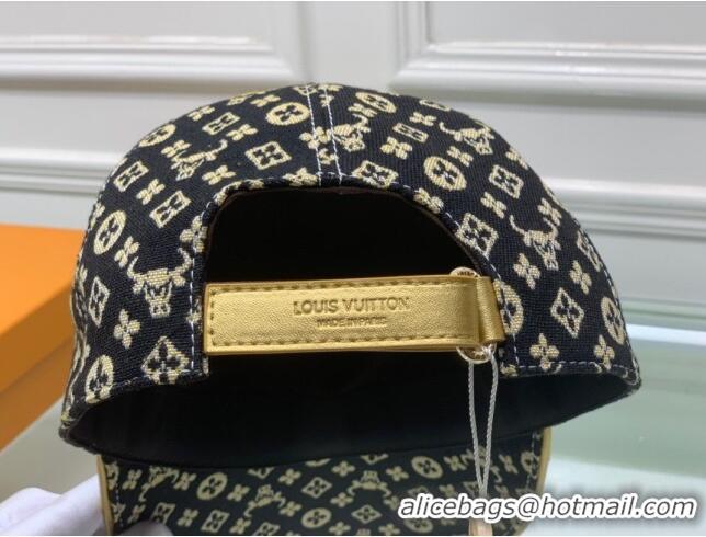 Popular Style Louis Vuitton Monogram Ox Jacquard Canvas Baseball Hat LV0175 Yellow 2021