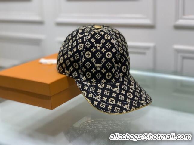 Popular Style Louis Vuitton Monogram Ox Jacquard Canvas Baseball Hat LV0175 Yellow 2021