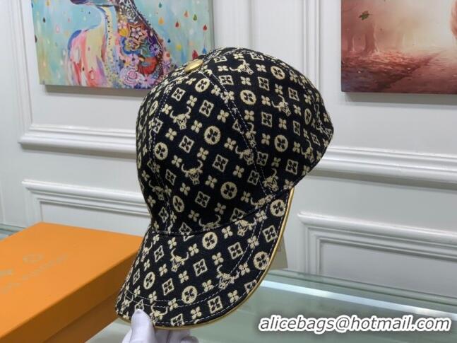 Popular Style Louis Vuitton Monogram Ox Jacquard Canvas Baseball Hat LV0175 Yellow 2021