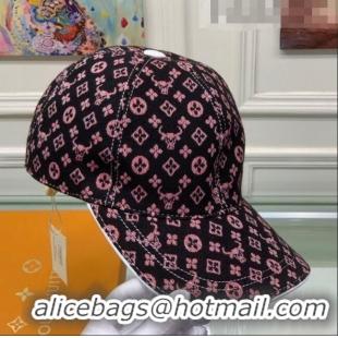 Well Crafted Louis Vuitton Monogram Ox Jacquard Canvas Baseball Hat LV0175 Pink 2021