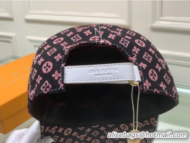 Well Crafted Louis Vuitton Monogram Ox Jacquard Canvas Baseball Hat LV0175 Pink 2021