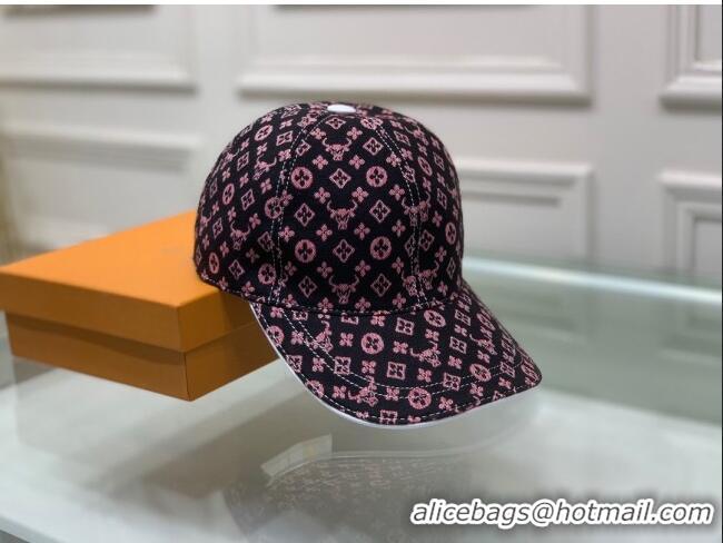 Well Crafted Louis Vuitton Monogram Ox Jacquard Canvas Baseball Hat LV0175 Pink 2021