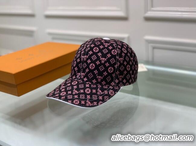 Well Crafted Louis Vuitton Monogram Ox Jacquard Canvas Baseball Hat LV0175 Pink 2021