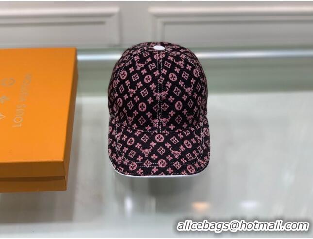 Well Crafted Louis Vuitton Monogram Ox Jacquard Canvas Baseball Hat LV0175 Pink 2021