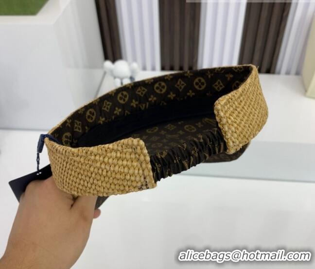 Buy Fashionable Louis Vuitton Monogram Raffia Visor Hat LV2503 Khaki 2021