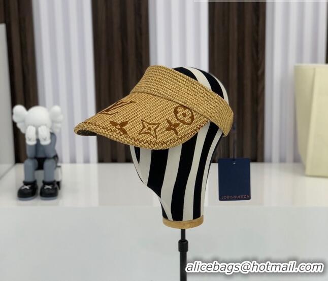 Buy Fashionable Louis Vuitton Monogram Raffia Visor Hat LV2503 Khaki 2021