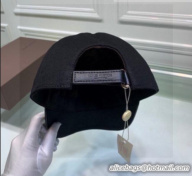 Best Price Louis Vuitton Canvas Baseball Hat LV1840 Black 2021