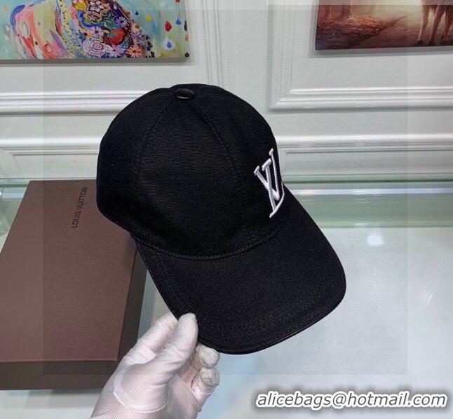 Best Price Louis Vuitton Canvas Baseball Hat LV1840 Black 2021