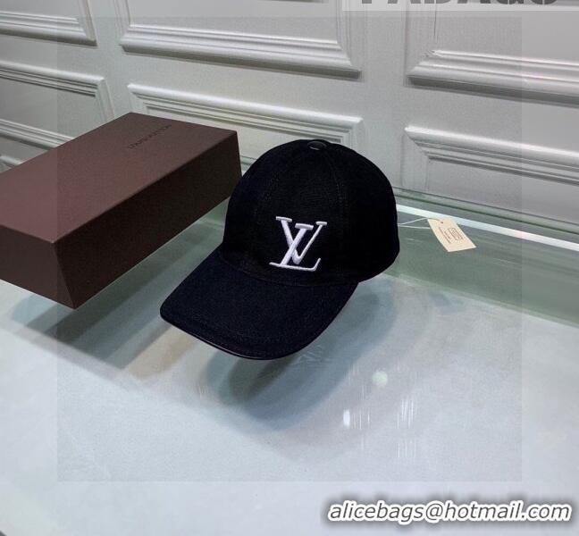 Best Price Louis Vuitton Canvas Baseball Hat LV1840 Black 2021