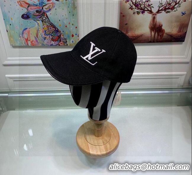 Best Price Louis Vuitton Canvas Baseball Hat LV1840 Black 2021