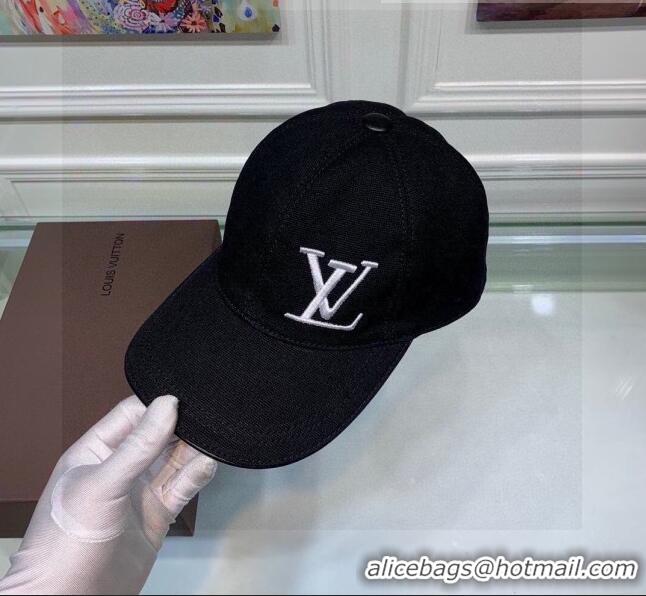 Best Price Louis Vuitton Canvas Baseball Hat LV1840 Black 2021