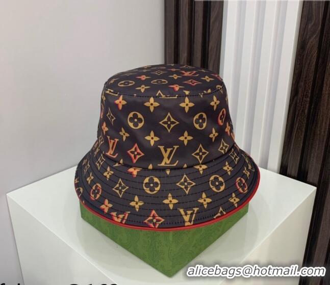 Top Quality Louis Vuitton Multicolored Monogram Bucket Hat LV1879 Brown 2021