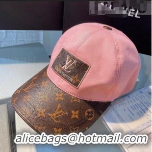 Affordable Price Louis Vuitton Monogram Canvas Baseball Hat LV1901 Pink 2021