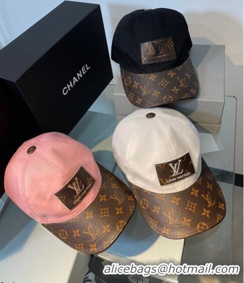 Affordable Price Louis Vuitton Monogram Canvas Baseball Hat LV1901 Pink 2021