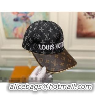 Promotional Louis Vuitton Monogram Denim Signature Baseball Hat LV2815 Black/Brown 2021