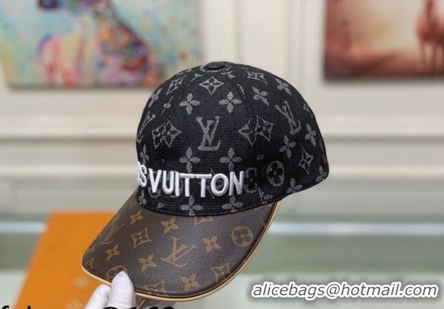 Promotional Louis Vuitton Monogram Denim Signature Baseball Hat LV2815 Black/Brown 2021